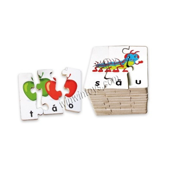 Bộ ghép hình học chữ TV 1 (65442)